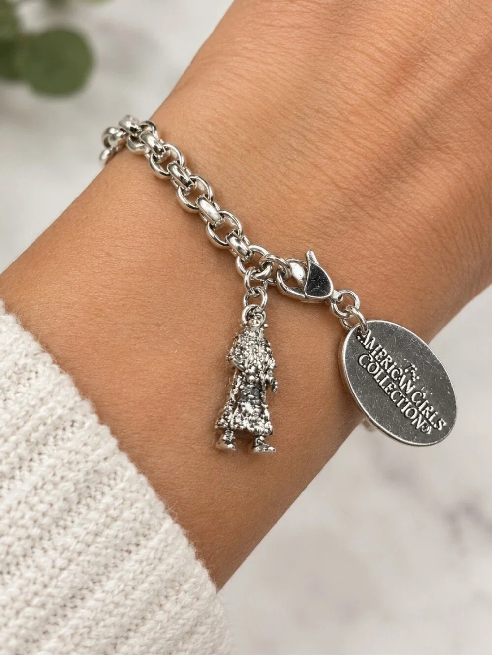 American Girls Doll Kaya Silver Charm Bracelet Vintage Y2k Hallmark Collectible